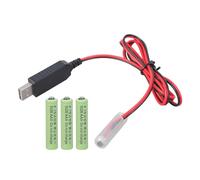 Uqezagpa USB5V 2A à 6V Faux Batterie Power Cable Eliminateurs pour Appareils Électroniques nécessitant 4 x 3A Batteries Usb Faux pour Jouet