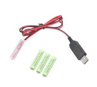 Uqezagpa USB5V 2A à 6V Faux Batterie Power Cable Eliminateurs pour Appareils Électroniques nécessitant 4 x 3A Batteries Usb Faux pour Jouet