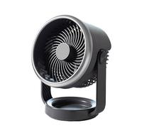 Uqezagpa Ventilateur de bureau à circulation d'air portable silencieux pour chambre à coucher électrique rechargeable 4 vitesses