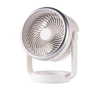 Uqezagpa Ventilateur de bureau à circulation d'air portable silencieux pour chambre à coucher électrique rechargeable 4 vitesses