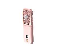 Uqezagpa Ventilateur de bureau pliable avec écran LED USB 3000 mAh - Petite poche avec alimentation mobile rechargeable