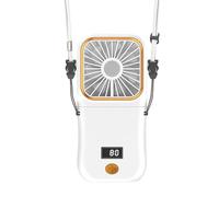 Uqezagpa Ventilateur de bureau pliable avec écran LED USB 3000 mAh - Petite poche avec alimentation mobile rechargeable