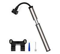 Uqezagpa Ventilateur de pneu à cycle fin extrême 86 g 120 PSI avec double sortie pour activités de plein air Ventilateur de vélo de voyage essentiel avec double portail