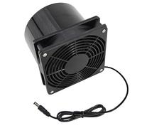 Uqezagpa Ventilateur d'échappement 12 V Extracteur d'air pour bureau, extérieur, chien, poulailler, serre
