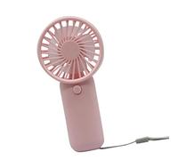 Uqezagpa Ventilateur miniature portable avec cordon 2 piles 3 A, contrôle de vitesse unique, pour intérieur et extérieur, ventilateur de bureau silencieux pour bureau