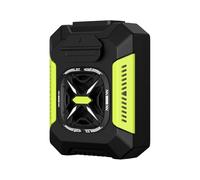Uqezagpa Ventilateur portable 5000 mAh rechargeable à la taille - Résistant aux chocs - Clip de ceinture - Ventilateur portable rechargeable