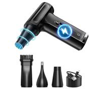 Uqezagpa Ventilateur soufflant léger et puissant pour périphériques d'ordinateur, intérieurs de voiture et applications de nettoyage de la maison, plus propre, forte ventilation, petit ventilateur