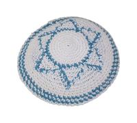 Uqezagpa Yarmulke en polyester respirant pour synagogue et festivals, casquette légère pour tous les âges, design facile d'entretien, portable et pliable, C, taille unique