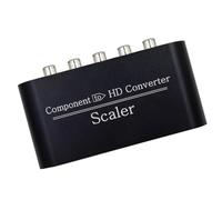 Uqezagpa YPBPR vers HDTV Video Sound Converter Adapter Electronics Accessories Metal Texture pour lecteur magnétoscope et téléviseurs YPBPR vers Hdtv Link