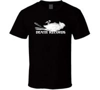 UQSQYDIYO Phantom of The Paradise Death Records Logo T Shirt Black Men's