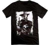 UQSQYDIYO Summer Classic Men's Clint Eastwood Short-Sleeved T-Shirt