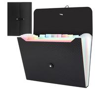 Uquelic Trieur | Lot de 1 Pièces | Extensible Pochettes pour Documents, Rangement Papier Administratif Accordéon Organiseur de Dossiers de Fichiers (macaron) (13 Compartiments)