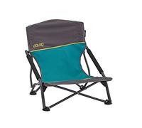 Uquip Chaise de Camping Sandy Petrol I Chaise de Plage Pliante jusqu'à 120 kg I Chaise compacte en Acier et Polyester I Idéale pour Le Camping, la Plage, la pêche, Le Jardin et Les Festivals