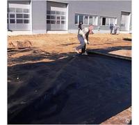 UQUWCUXFI Membrane de Sol en Toile de paillage de 142 g (5 oz) - Barrière Anti-Mauvaises Herbes for allées, pentes et Protection Contre l'érosion(Black,1.5mx100m)