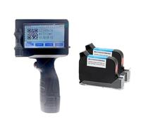 UQXJK 12 Imprimante de Code à Barres Portable de 7 mm Portable et Pistolet de Codage Compatible avec Les Dates de Production(1pc 2 Ink Cartridge)