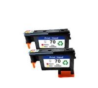 UQXJK 2 pièces compatibles avec tête d'impression Designjet Z2100 Z5200 Z3100 Z3200 et Photosmart Pro B9180 Remplacement d'imprimantes Hp70 C9406A
