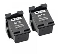 UQXJK 301 Cartouches d'encre compatibles avec Deskjet 2050 2050a 2054a 2510 2511 2512 2514 2540 2541 2542 2543 2544(2pcs Black)