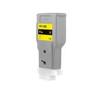 UQXJK Cartouche à Encre Compatible avec Puce d'encre Pigment Compatible avec IPF6460 IPF6410S IPF6400 IPF6400SE IPF6450 PRIMENTS PFI 206 Encre de Remplacement(206-Y-Pigment)