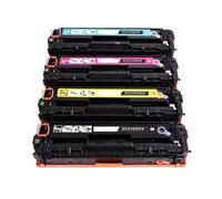 UQXJK Cartouche de Toner 128A Compatible Compatible avec CE320A CE321A CE322A CE323A Travaille avec Pro Color CP1521N CP1522N CP1523N CP1525N CP1526NW CP1527NW IMPRIMENT(BK)