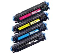 UQXJK Cartouche de Toner remanufacturée Compatible avec 1600 2600N CM1015 Q6000A Q6001A Q6002A Q6003A 124A(Magenta 2000Page)