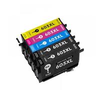 UQXJK Cartouche d'encre 4BK T603XL, Compatible avec Les imprimantes 603XL XP-2100 XP-2105 XP-3100 XP-3105 XP-4100 XP-4105(5PK)