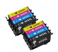 UQXJK Cartouche d'encre de Remplacement 603xl E603 T603, Compatible avec Les imprimantes XP2100 XP2105 XP3100 WF2830 XP4100 WF2835(2SET)