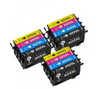 UQXJK Cartouche d'encre de Remplacement 603xl E603 T603, Compatible avec Les imprimantes XP2100 XP2105 XP3100 WF2830 XP4100 WF2835(3SET)