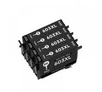 UQXJK Cartouche d'encre de Remplacement 603xl E603 T603, Compatible avec Les imprimantes XP2100 XP2105 XP3100 WF2830 XP4100 WF2835(4BK)