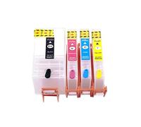 UQXJK Cartouche d'encre Rechargeable 4 Couleurs 903 HP903XL, Compatible avec imprimantes 6950 6951 6954 6956 6958 6960 6962 6968 6970 6974 6975 6978 avec Puce