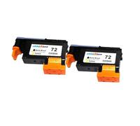 UQXJK Compatible avec 2 têtes d'impression MK/Y 72 C9384A Designjet 2300 T610 T620 T770 T790 T1100 T1120 T1200 T1300 T2300(2PCS)