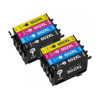 UQXJK Compatible avec la Cartouche d'encre 502XL T502 Compatible avec imprimante Domestique XP-5100 5105 2860D 2865D(2 Set)