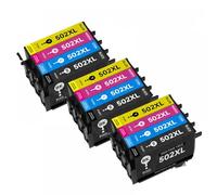 UQXJK Compatible avec la Cartouche d'encre 502XL T502 Compatible avec imprimante Domestique XP-5100 5105 2860D 2865D(3 Set)