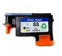UQXJK Compatible avec la tête d'impression HP88 C9381A C9382A K550 K8600 K8500 K5300 K5400 L7380 L7580 L7590(Black Yellow)