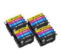 UQXJK Compatible avec Le Jeu de Cartouches d'encre T502XL T502 502XL avec Puce, Utilisation avec Les imprimantes XP 5100 XP 5105 WF 2860 WF 2865(4 Set)