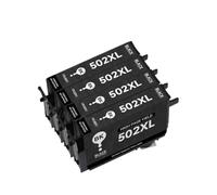 UQXJK Compatible avec Le Jeu de Cartouches d'encre T502XL T502 502XL avec Puce, Utilisation avec Les imprimantes XP 5100 XP 5105 WF 2860 WF 2865(4BK)