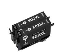 UQXJK Compatible avec Le Jeu de Cartouches d'encre T502XL T502 502XL avec Puce, Utilisation avec Les imprimantes XP 5100 XP 5105 WF 2860 WF 2865(2BK)