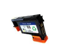 UQXJK Compatible avec Le kit de Remplacement de tête d'impression HP88 modèles C9381A C9382A 2 pièces(Black Yellow)