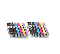 UQXJK Compatible avec Les Cartouches d'encre PGI-580 CLI-581 TR7550 TR8550 TS6150 TS6151 TS8150 TS8151 TS8152 TS9150 Compatible avec imprimantes(1BBK1BK1C1M1Y1PB)