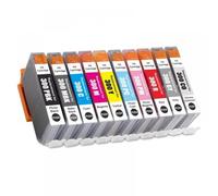UQXJK Compatible pf1-300 Encre Cartouche Ensemble 10 Pack Compatible avec ImagePrograf pro-300 Comprend Le Remplacement de la Couleur pbk c m y PM MBK pc r GY co