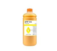 UQXJK Encre DTF de 1000 ML Compatible avec Compatible L1800 DX5 DX7 L805 L800 I3200 XP600 Film de Compagnie de Transfert Direct Compatible avec Les imprimantes de Bureau et de Format(1000ML-Y)