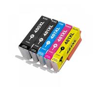 UQXJK Hinicole Compatible avec Les Cartouches d'encre PGI-480 CLI-481 TS704 TR7540 TR8540 TS6140 TS9540 TS6240 Compatible avec imprimantes(1 Set)