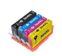 UQXJK Kit de Remplacement de Cartouches d'encre compatibles avec Les imprimantes HP364 XL, y Compris Photosmart 7510 7515 7520 B209a B209c B210a B210c B210d(1SET)