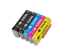 UQXJK Paquet de 15 Cartouches d'encre compatibles avec Les modèles PGI-525 CLI-526 IP4850 IP4950 IX6550 MG5150 MG5250 MG5350 MX715 MX885 MX895 Compatible avec imprimantes(1SET)