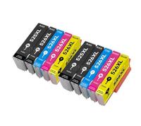 UQXJK Paquet de 15 Cartouches d'encre compatibles avec Les modèles PGI-525 CLI-526 IP4850 IP4950 IX6550 MG5150 MG5250 MG5350 MX715 MX885 MX895 Compatible avec imprimantes(2SET)