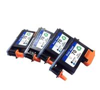 UQXJK Têtes d'impression HP70 Designjet Z2100 Z5200 Z3100 Z3200 Photosmart Pro B9180, 4 pièces, compatibles avec Les têtes d'impression C9404A(4PCS 70MKC)