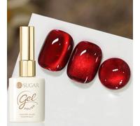 UR SUGAR Cat Magnetic Eye Vernis à ongles gel UV 15 ml CatEye magnétique rouge foncé bordeaux rouge cristal gel gel vernis à ongles argent yeux de chat holographique pour nail art manucure salon