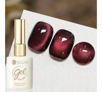 UR SUGAR Cat Magnetic Eye Vernis à ongles gel UV 15 ml CatEye magnétique rouge foncé cristal Jelly Vernis à ongles Gel Nail Polish Silver Holographique yeux de chat pour nail art manucure salon