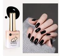 UR SUGAR Vernis Semi Permanent, 15 ml Noir Vernis à Ongles 1Pcs noir Couleur Semi Permanent Design manucure DIY Quatre Saisons Applicables