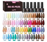 UR SUGAR Vernis Semi Permanent Lot, 23Pcs Vernis à Ongles Rose Nude Rouge Blanc Noir Brun, Vernis Gel U V Semi permanent avec Base et Glossy Matte Top Coat, Manucure Soak Off pour Salon DIY Débutant