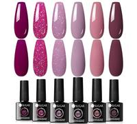 UR SUGAR Vernis UV rose pailleté gel - Kit de démarrage salon manucure boîte cadeau